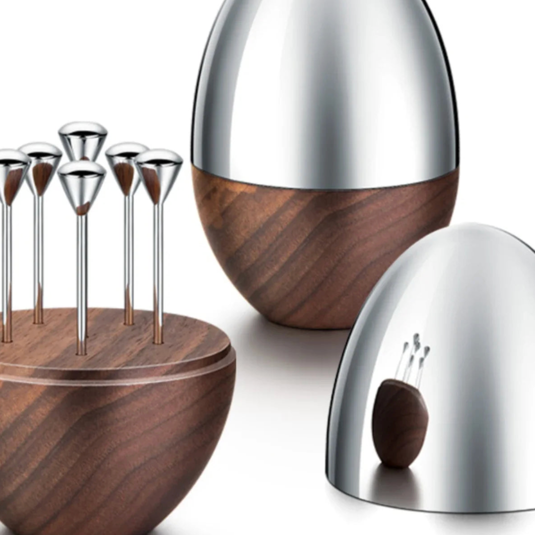 Sip & Spear Stainless Steel Cocktail Picks Set
