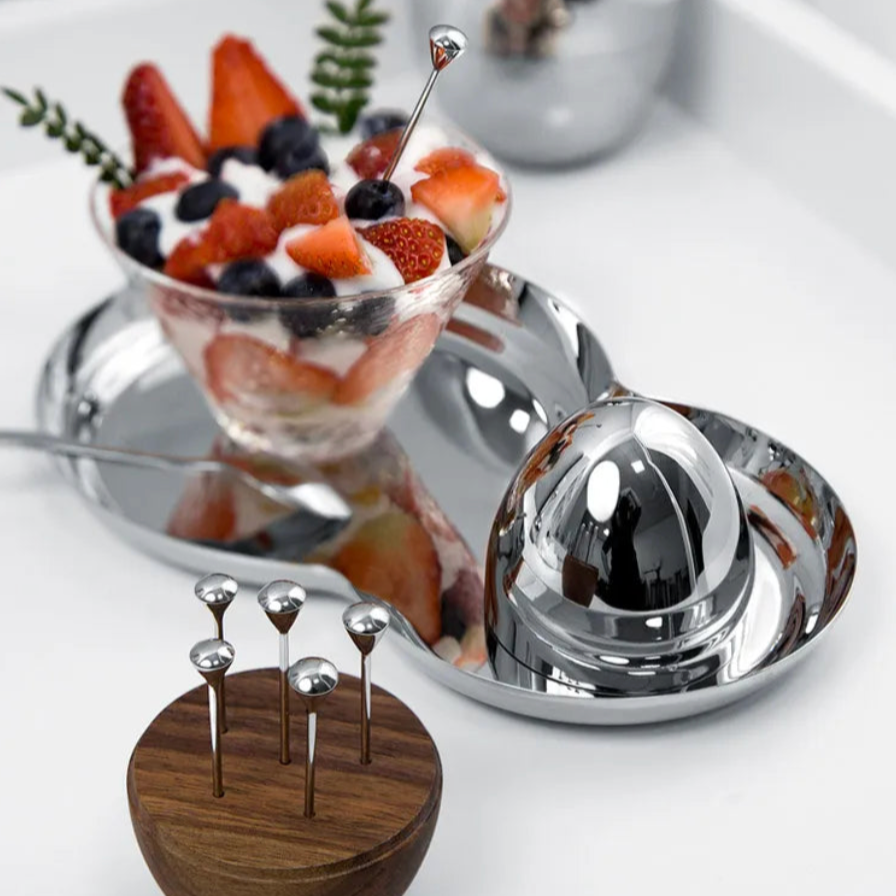 Sip & Spear Stainless Steel Cocktail Picks Set