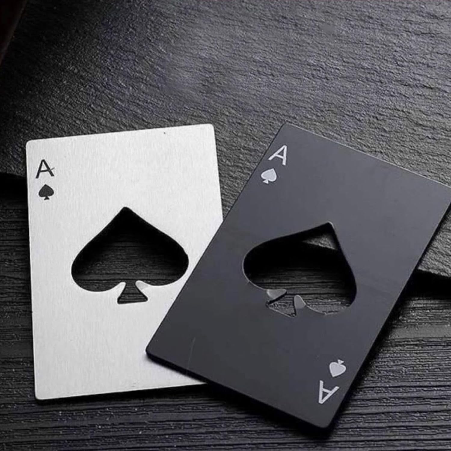 Sip & Spade Stainless Steel Bottle Opener, Set of 4