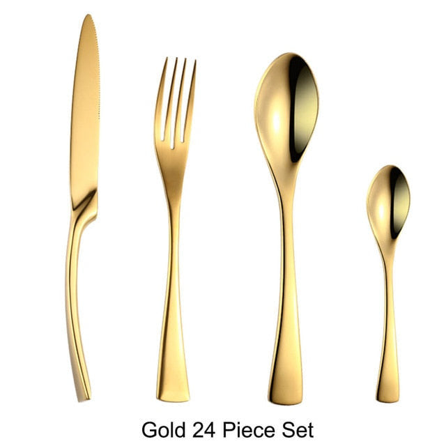 24-piece Stainless Steel Cutlery Set, Monaco